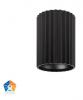 NELLA 7W 240V RIBBED BLACK SURFACE MOUNTED DOWNLIGHT
